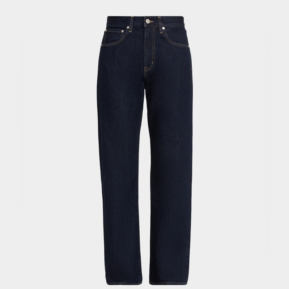 H&M Women's Dark Blue Straight Leg Jeans